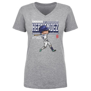 Enrique Hernandez Women's V-Neck T-Shirt | 500 LEVEL