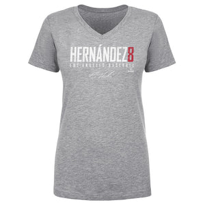 Enrique Hernandez Women's V-Neck T-Shirt | 500 LEVEL