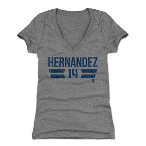 Enrique Hernandez Women's V-Neck T-Shirt | 500 LEVEL